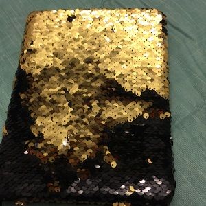 Black and gold sequin journal.